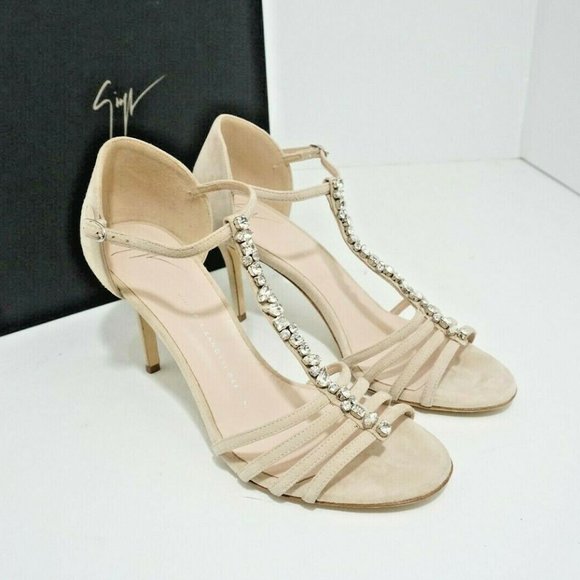 Giuseppe Zanotti Crystal Embellished Heel Sandals - Picture 3 of 12